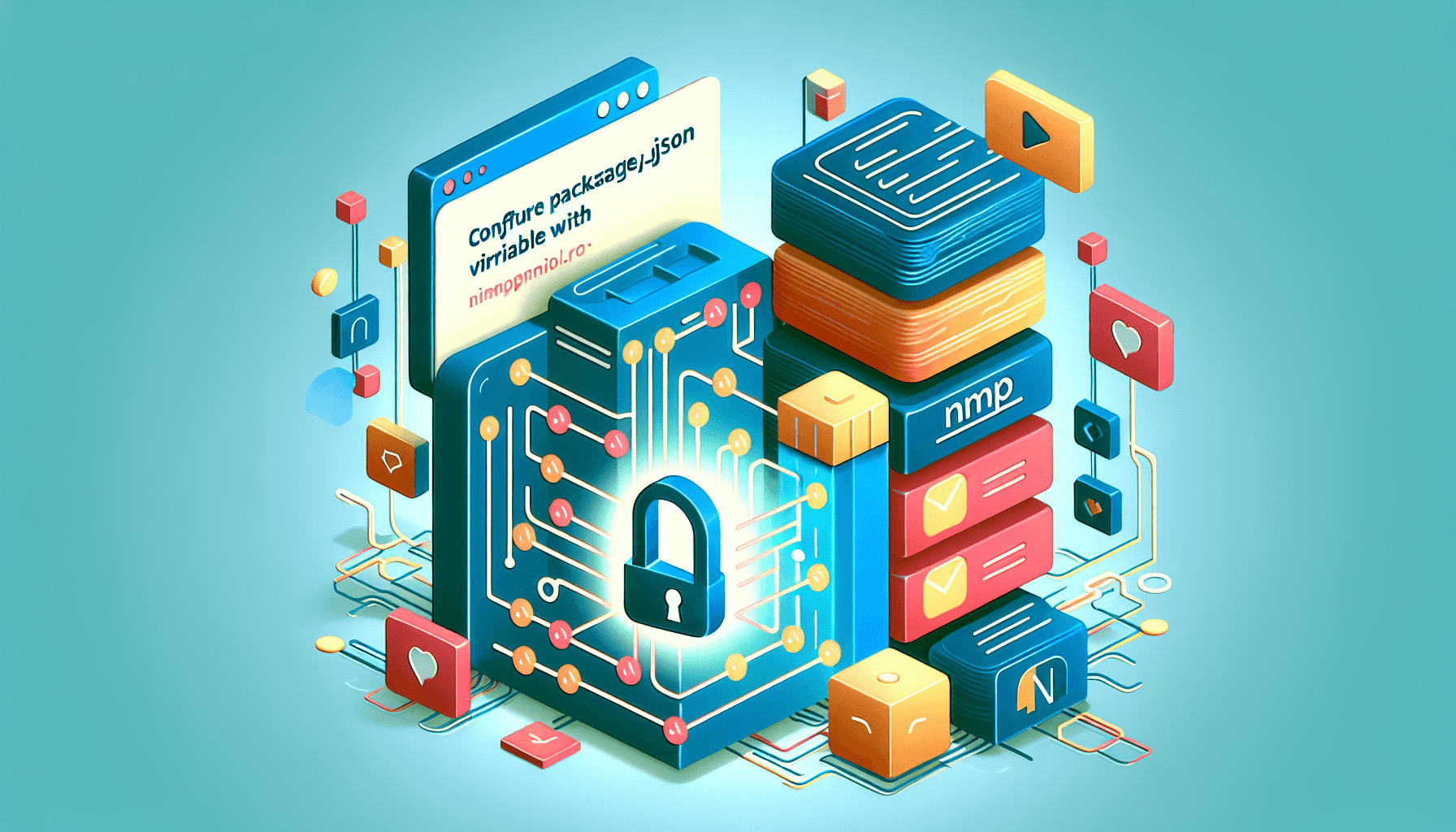 Configure package.json variables with npmrc